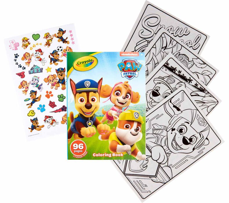 Paw patrol coloring book with stickers pgs