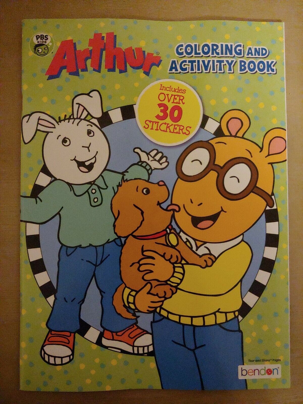 Pbs kids arthur coloring and activity book includes over stickers new