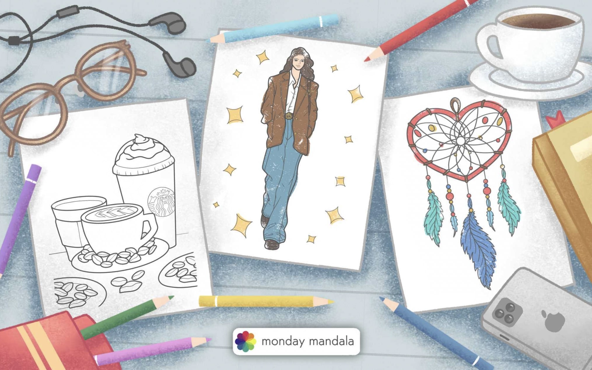 Adult coloring pages free pdf printables