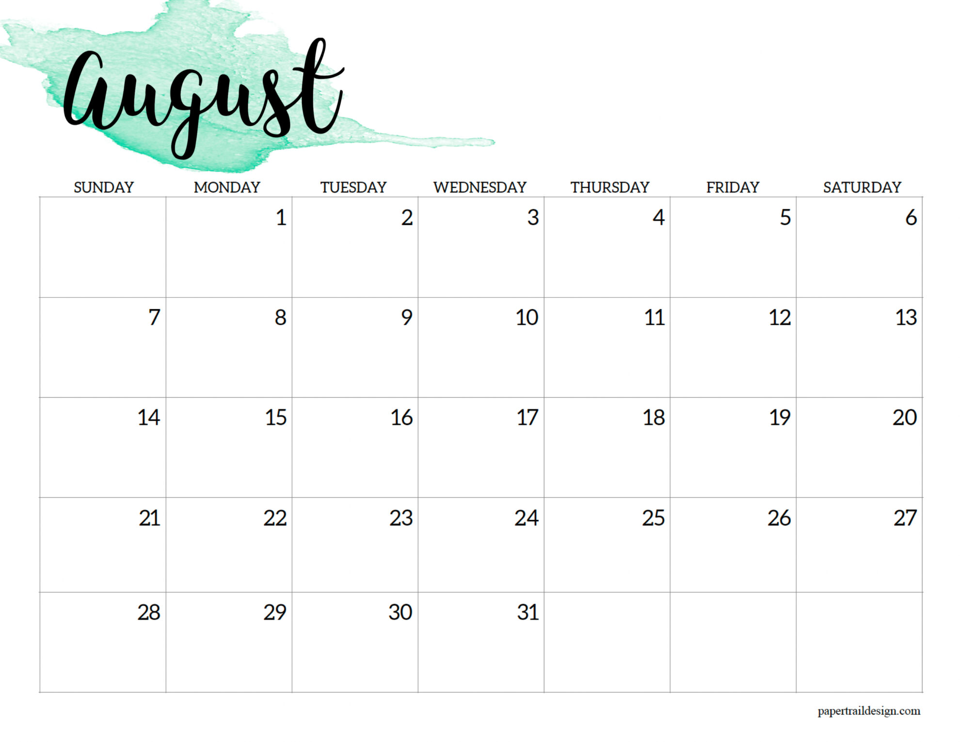 Calendar printable