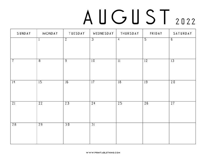August calendar printable pdf us holidays blank free monthly planner template calendar printables time management tools