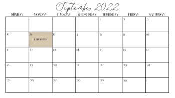 Printable pdf planning calendar aug