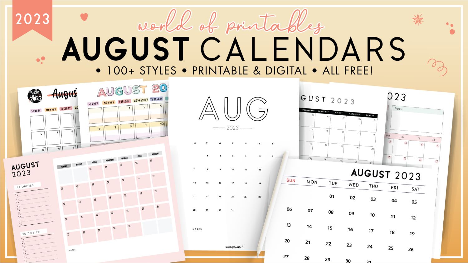 Best august calendars