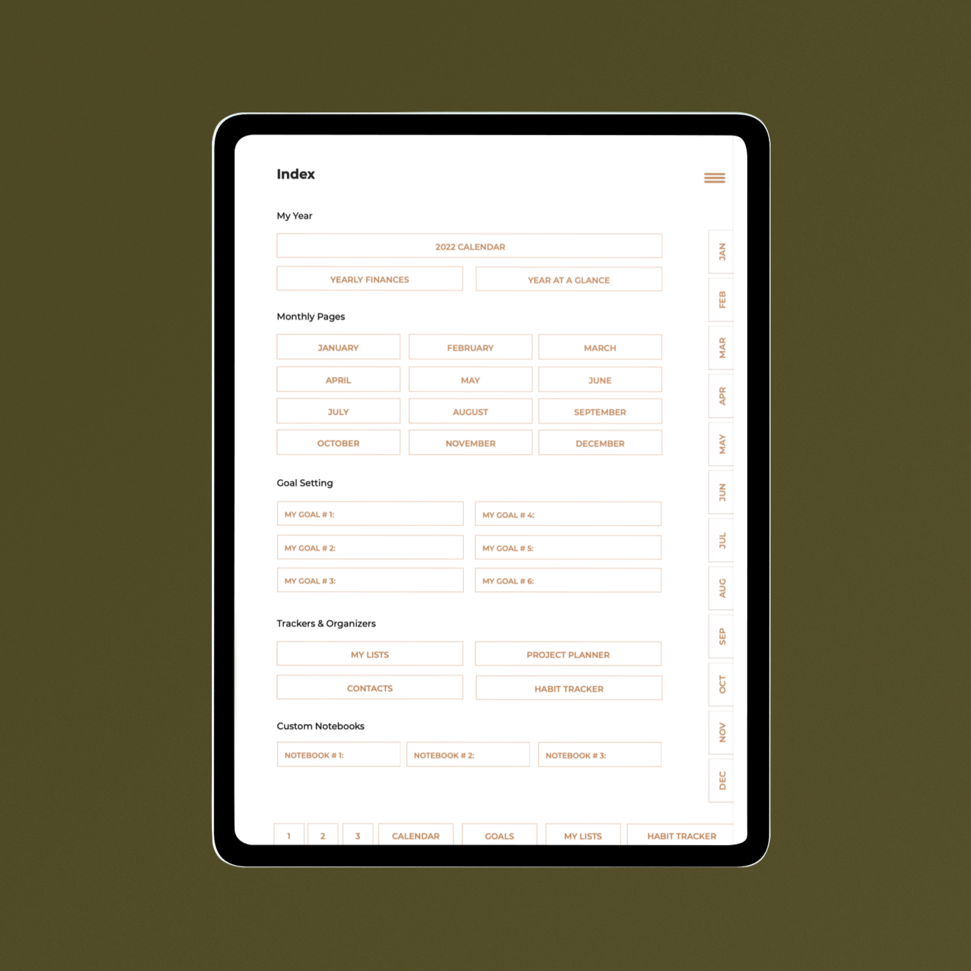 Goodnotes digital planner pdf â the seasonal pages