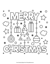Christmas coloring pages â free printable pdf from