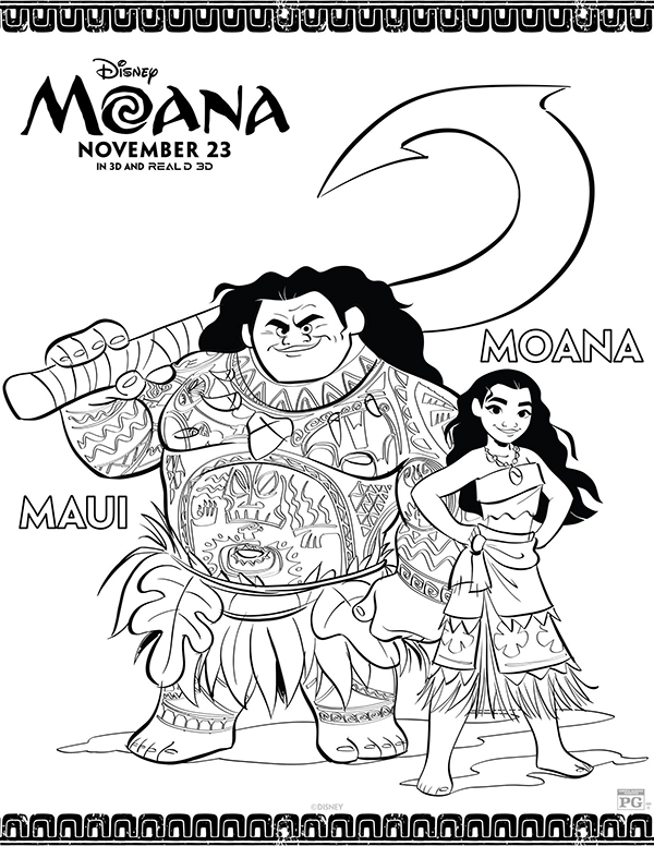 Free printables disney moana coloring pages â magic filled memories