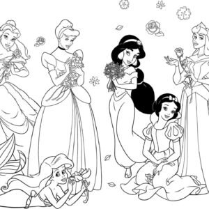 Disney princess coloring pages printable for free download