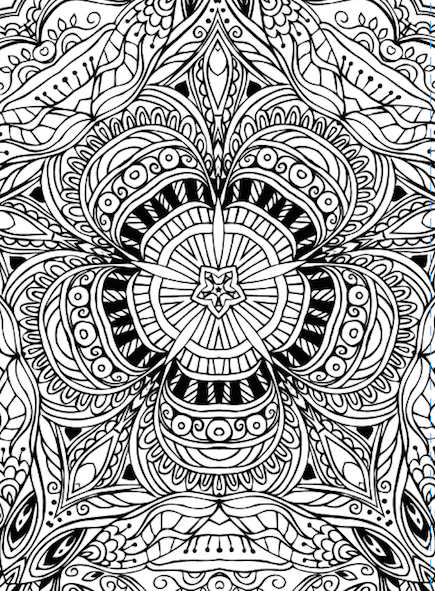 Free adult coloring book pages in printable pdfs