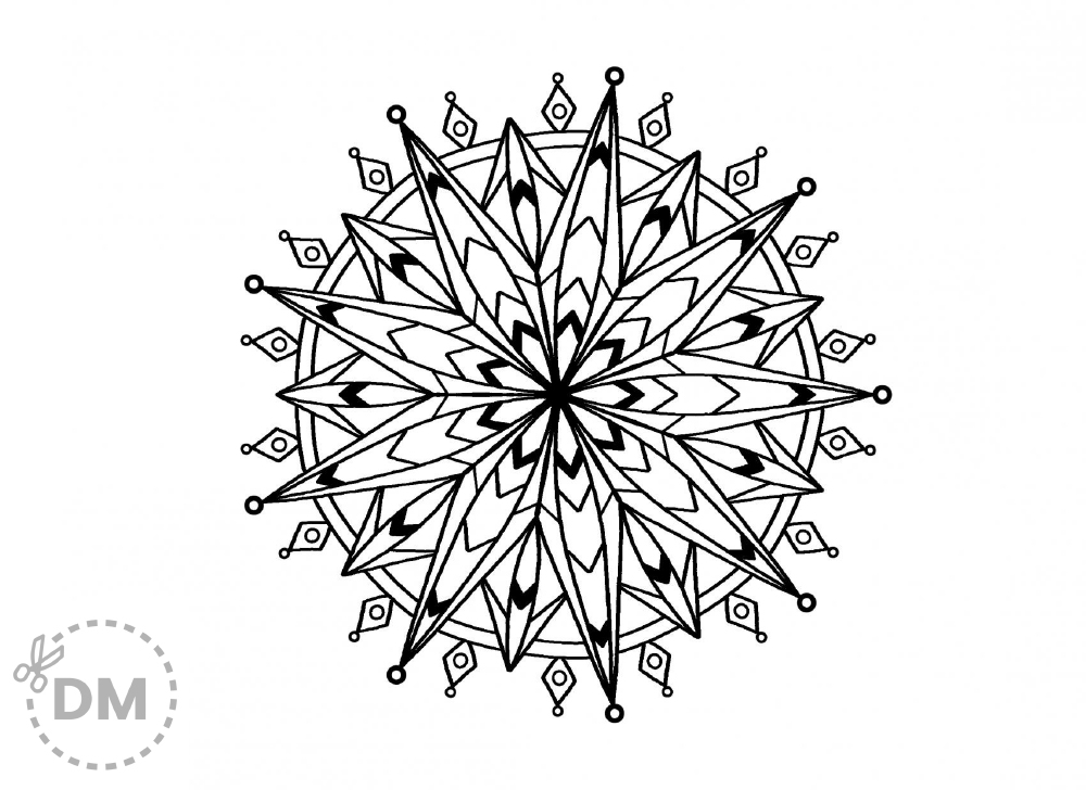 Free pdf printable mandala coloring pages for kids
