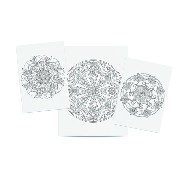 Dorothy gilbert floral mandala printable coloring pack