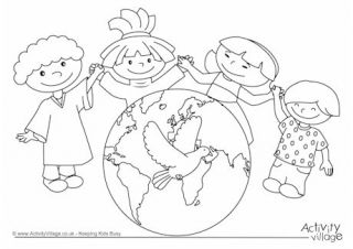 Peace day colouring page world thinking day family coloring pages world peace day