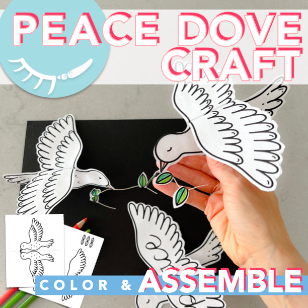 Dove of peace craft â coloring pages memorial day â draw calm