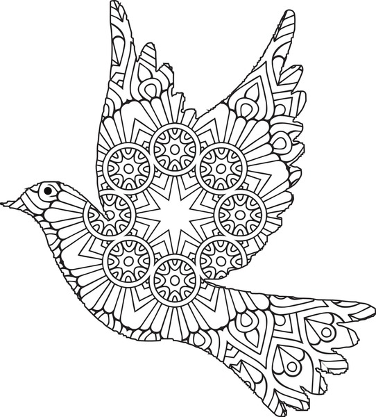 Dove coloring pages royalty