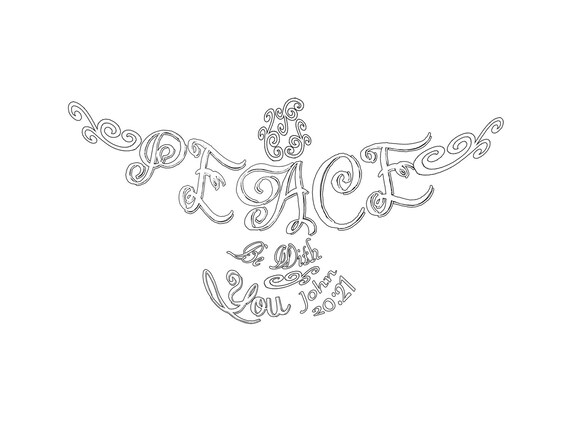 Peace dove coloring page john