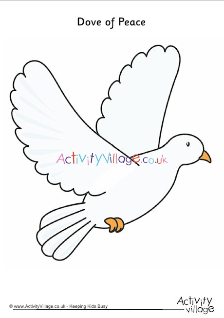 Dove of peace printable