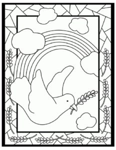 Peace dove coloring page first presbyterian church of san bernardino