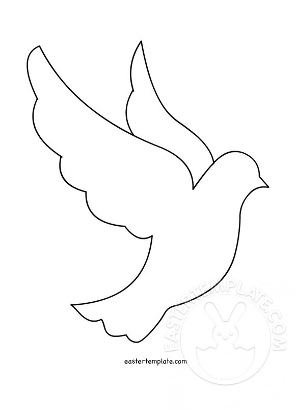 Peace dove template printable