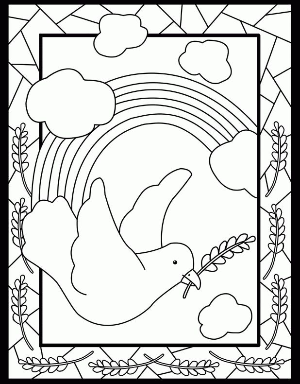 Dove coloring pages