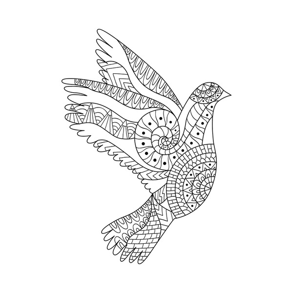 Hundred coloring page dove peace royalty