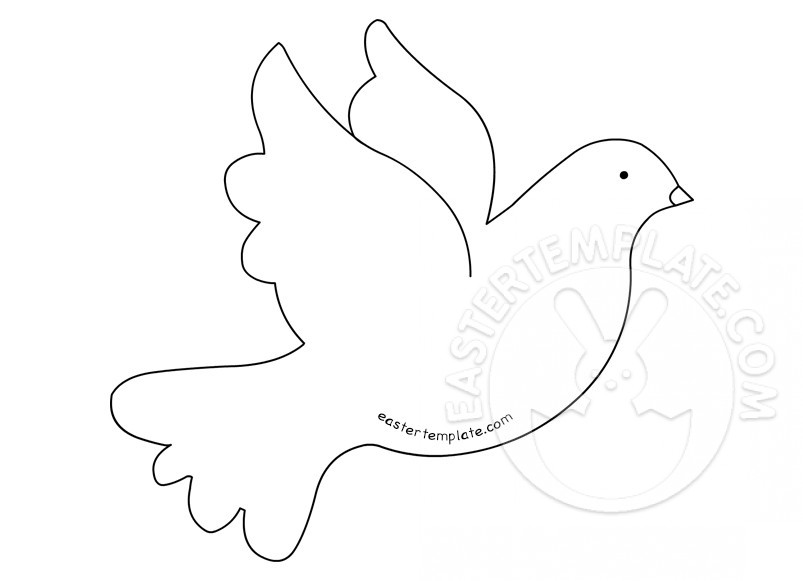 Printable peace dove template