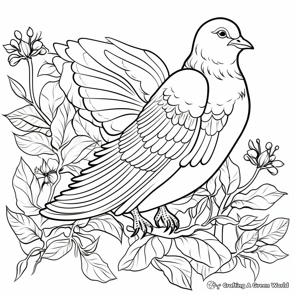 Peace dove coloring pages