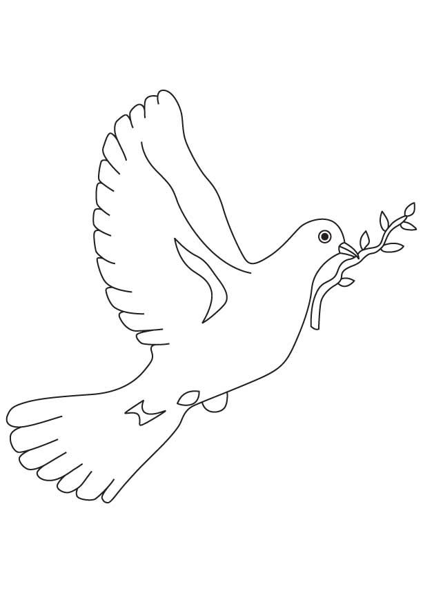 Dove a symbol of peace colorg page colorg pages colorg pages for kids peace drawg