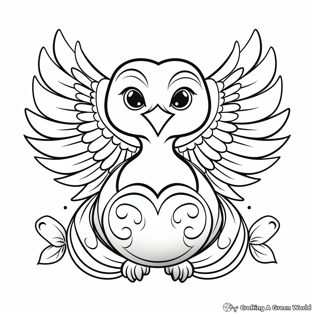 Peace dove coloring pages