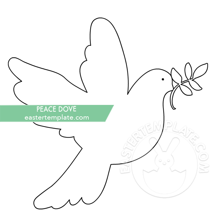 Free peace dove with olive branch