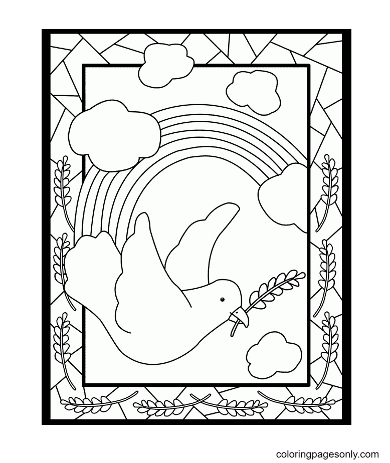 International day of peace coloring pages printable for free download