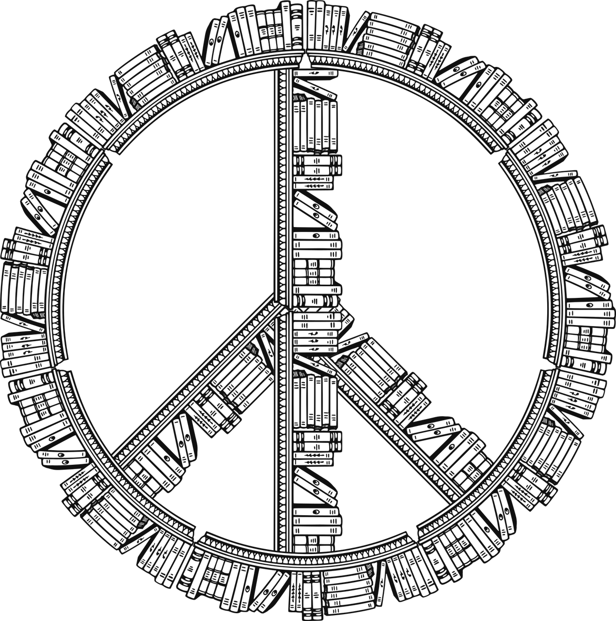 Download peace sign books learning royalty