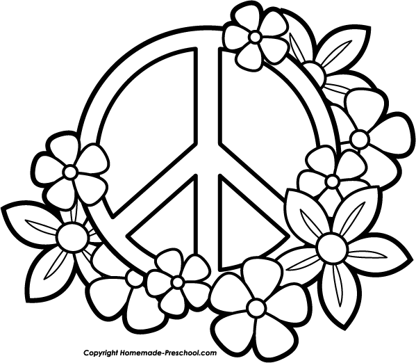 Free peace sign clipart heart coloring pages coloring pages for teenagers easy coloring pages