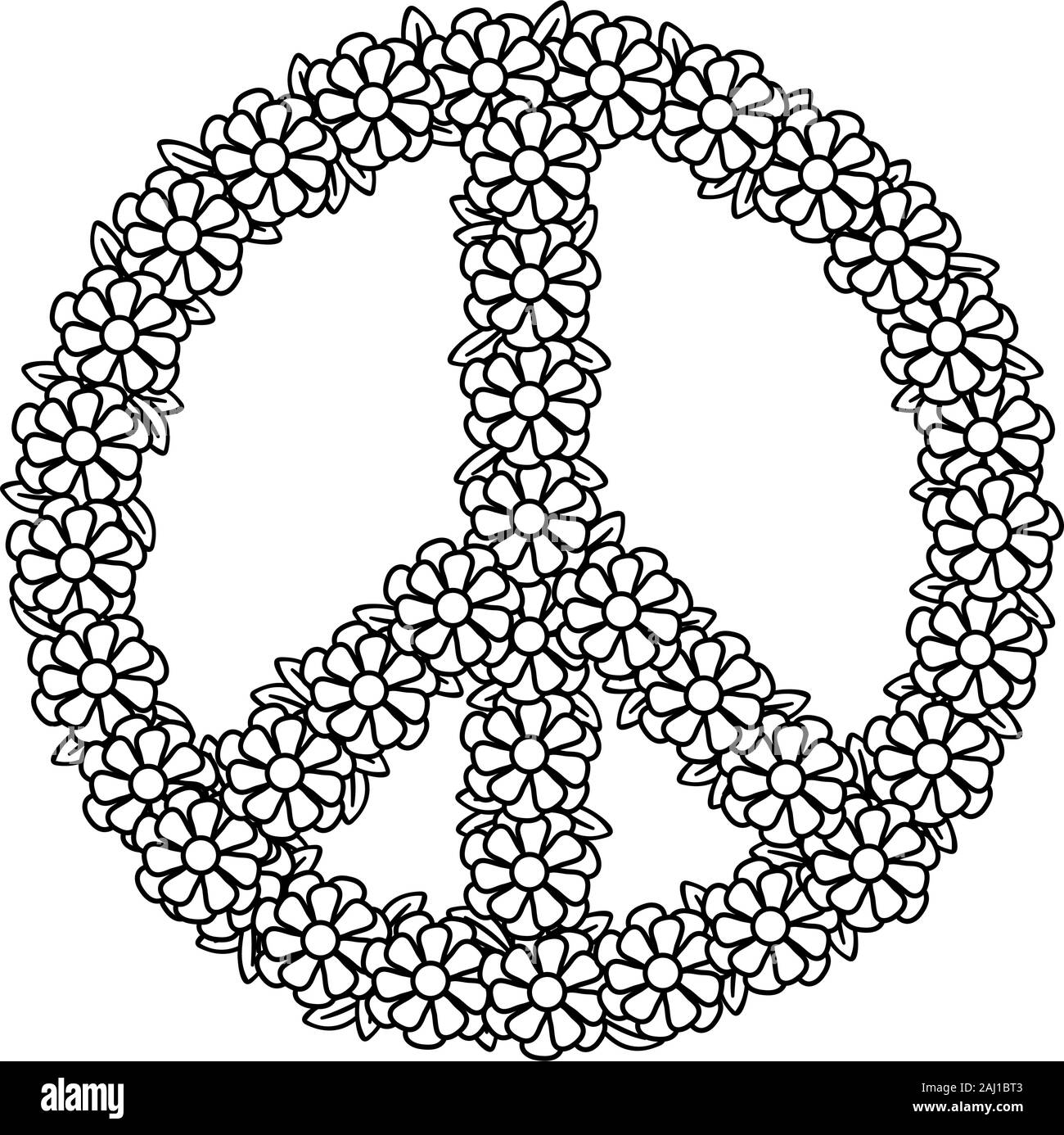 Psychedelic peace sign hi