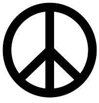 Peace sign love and peace symbol clipart templates â diy projects patterns monograms designs templates
