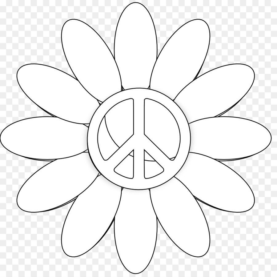 Black and white flower png download