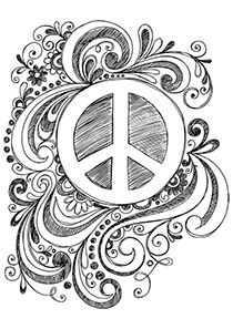 Free printable peace sign coloring pages love coloring pages peace sign art coloring pages