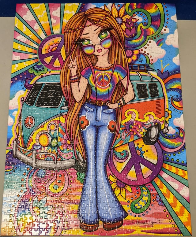 Groovy girl by hannah lynn jacarou pieces rjigsawpuzzles