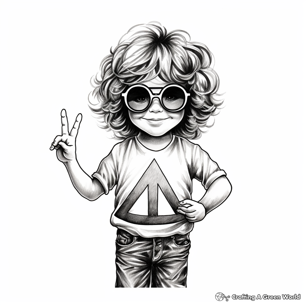 Peace sign coloring pages