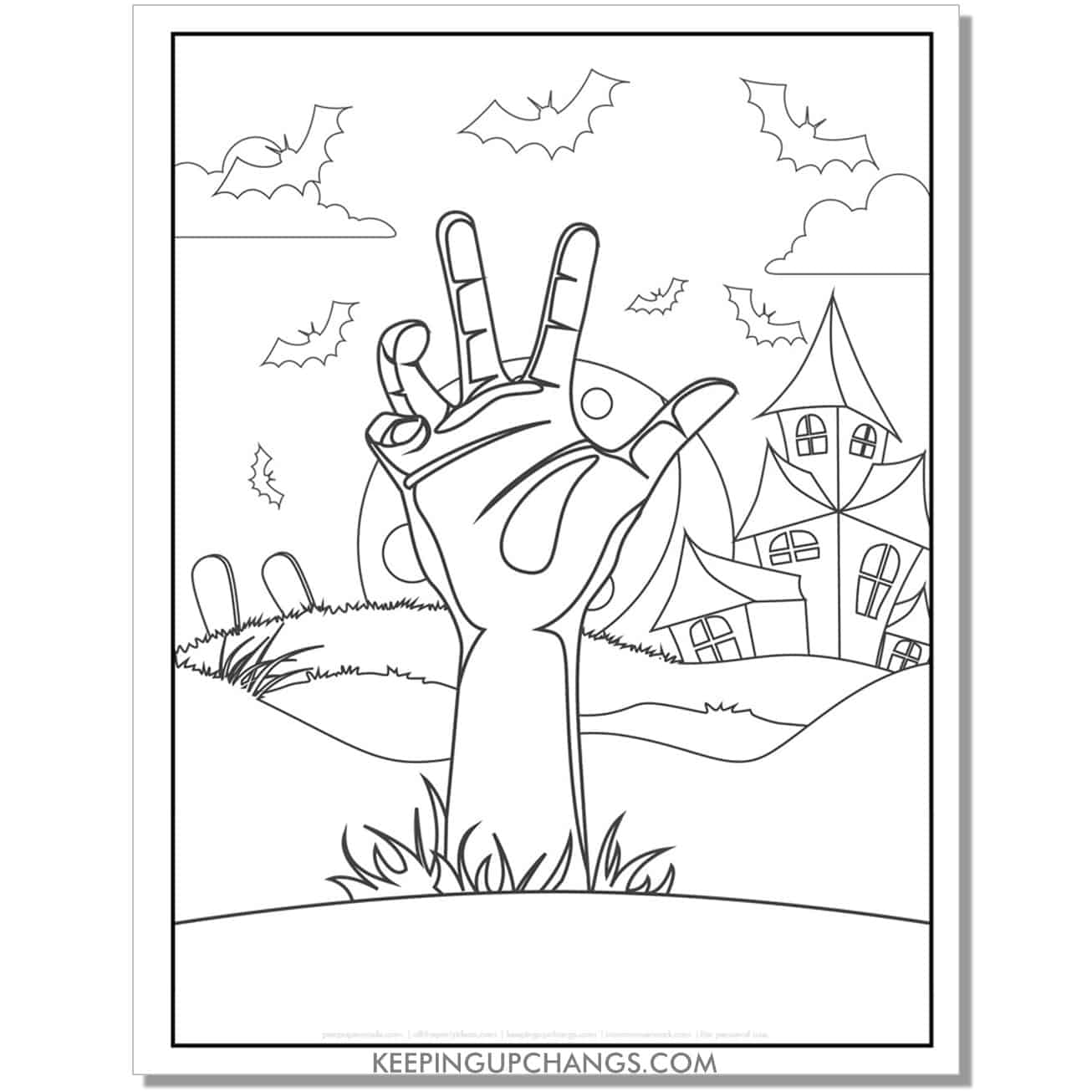 Free zombie coloring pages sheets most popular printables