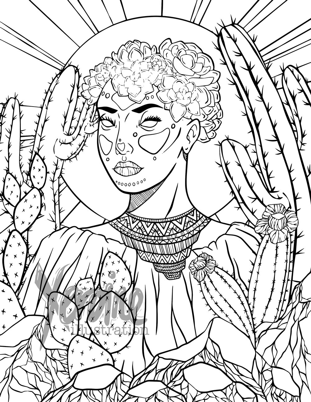 Coloring with xeroine set of