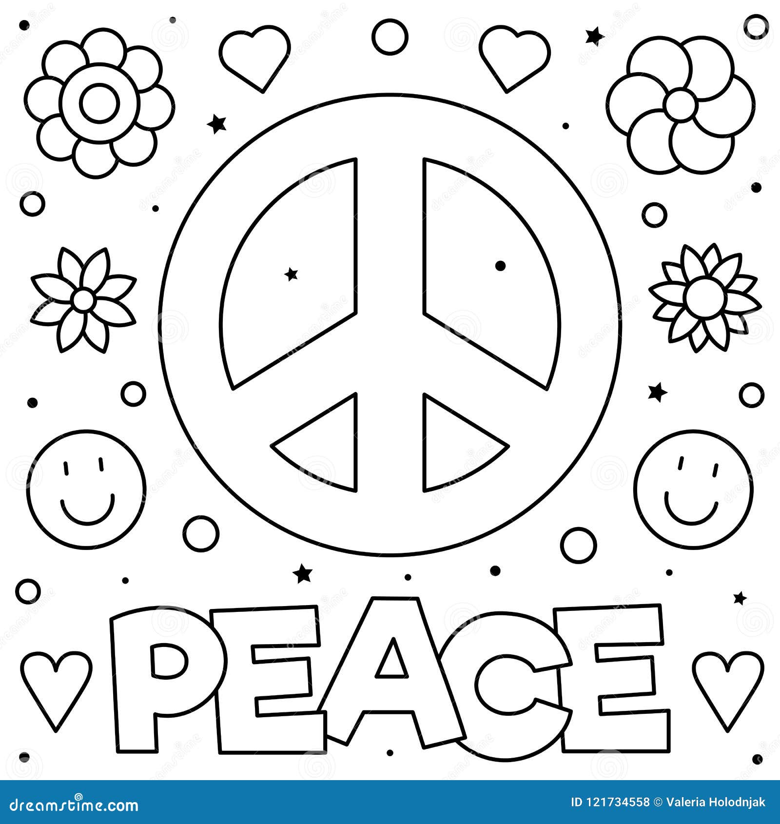 Coloring page vector illustration stock vector