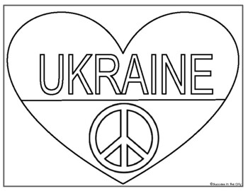 Peace for ukraine ukraine coloring sheets support for ukraine