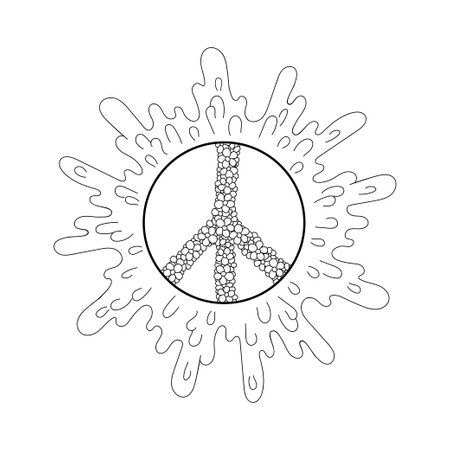 Peace coloring pages cliparts stock vector and royalty free peace coloring pages illustrations