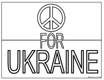 Peace for ukraine ukraine coloring sheets support for ukraine