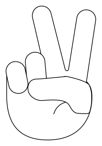 Peace sign coloring pages free printable pictures