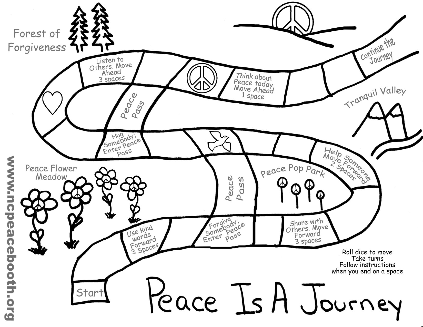 Kids activities the peace booth