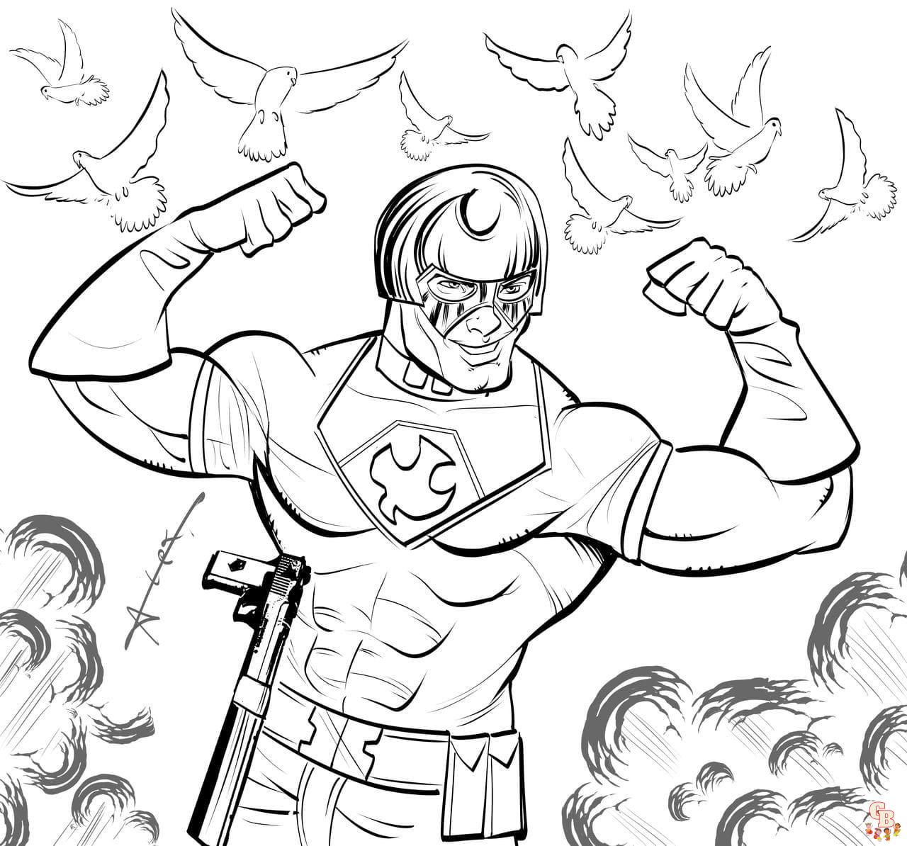 Cute peacemaker coloring pages fun and free printable designs