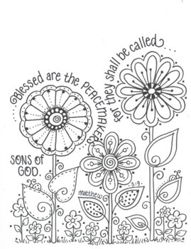 Floral fun iii with scripture matthew by bunky business tpt