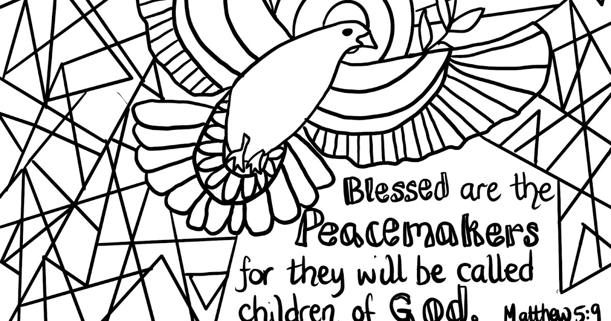 Flame creative childrens ministry praying for peace printable reflective colouring sheet