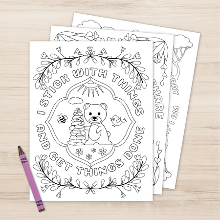 Peacemakers affirmation coloring sheets â generation mindful