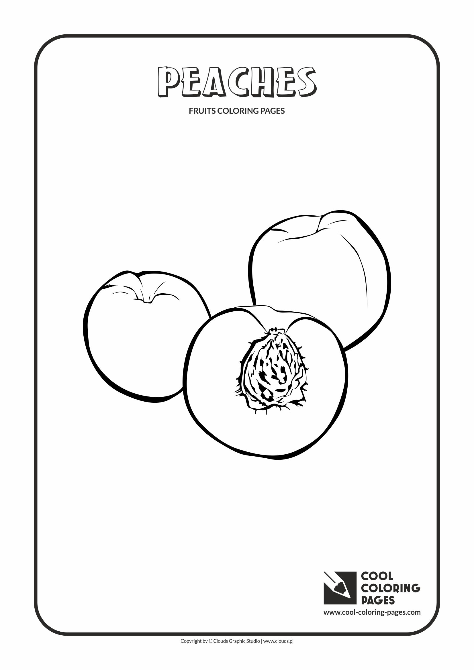 Cool coloring pages peaches coloring page